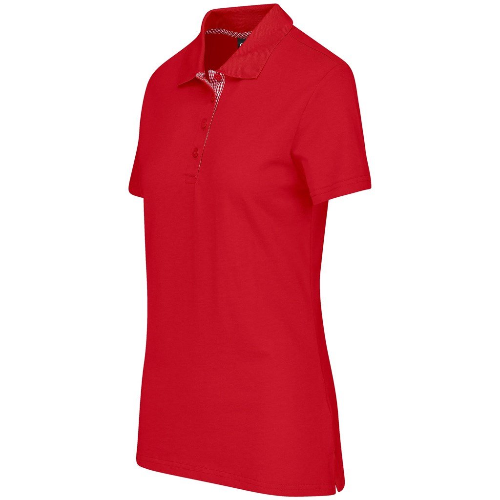 Ladies New York Golf Shirt - Red