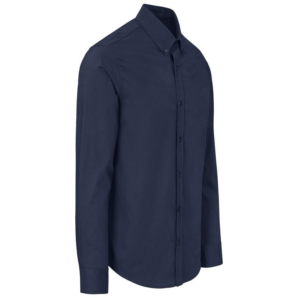 Mens Long Sleeve Cotton Twill Moderna Shirt