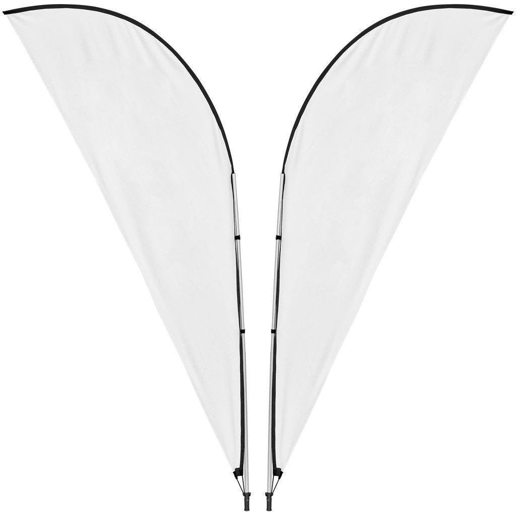 Legend 3M Sublimated Sharkfin Double-Sided Flying Banner - 1 complete unit