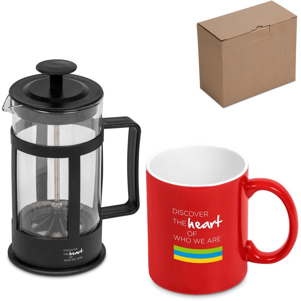 Cafe Omega Coffee Set - Red