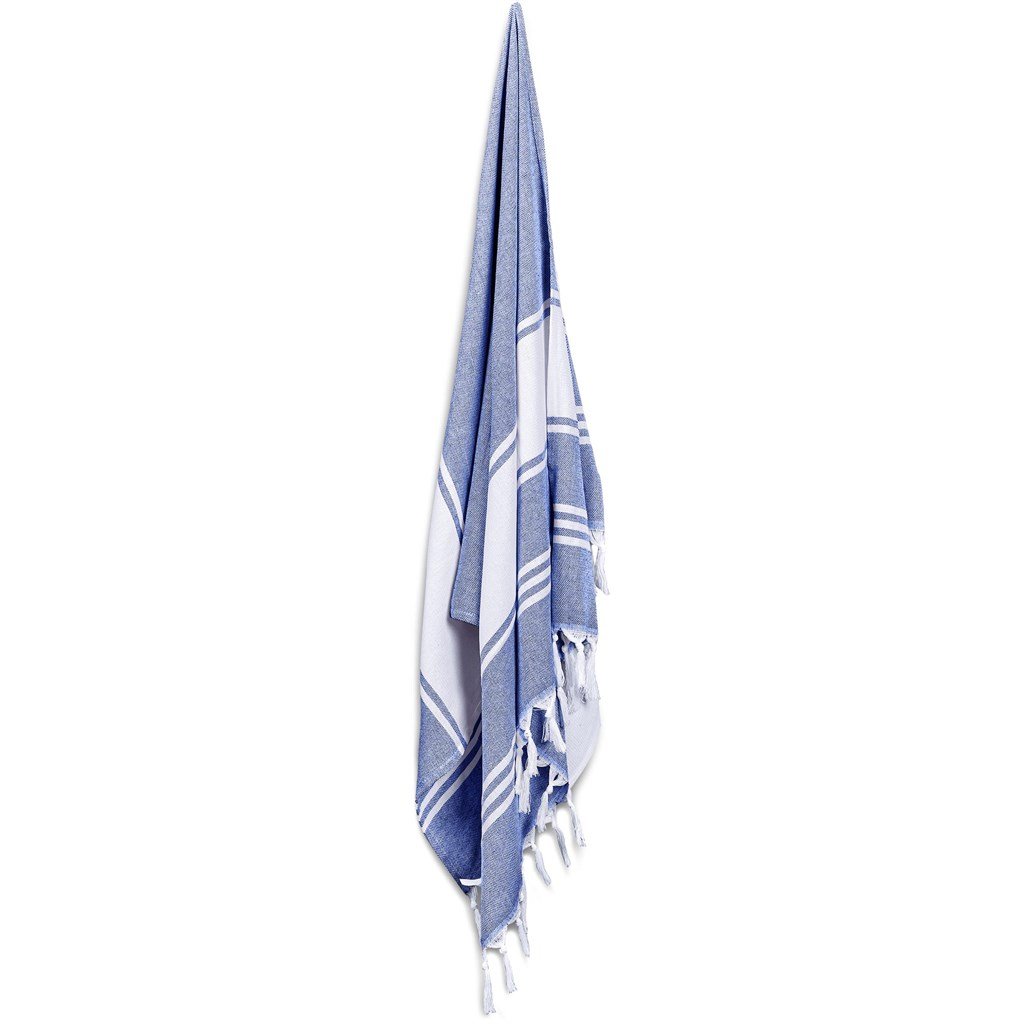US Basic Santa Cruz Cotton-Rich Beach Towel & Drawstring Bag