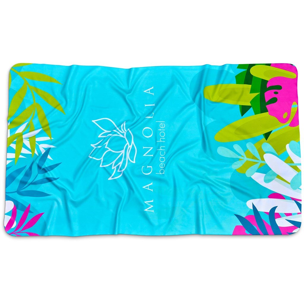 Pre-Printed Sample Hoppla Hula Beach Towel - Double-Sided Branding