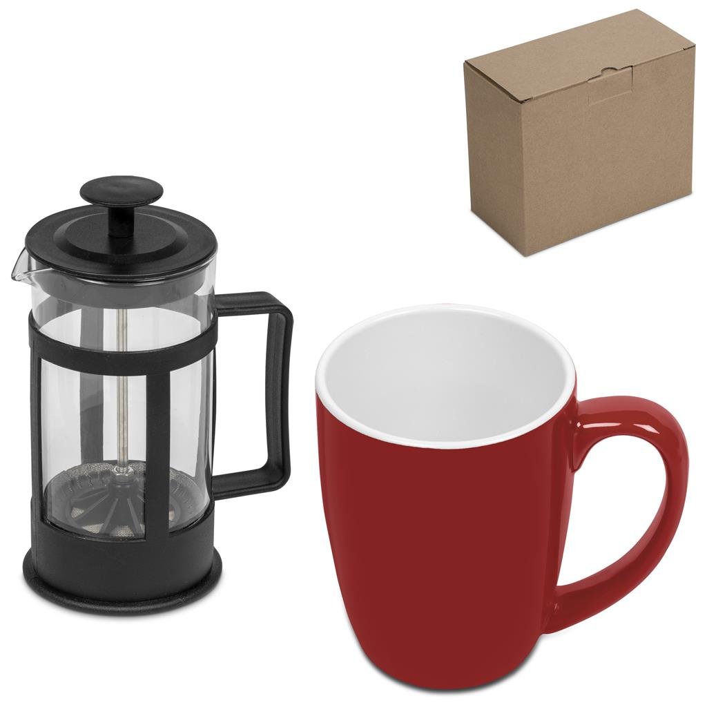 Cafe Payton Coffee Set - Red
