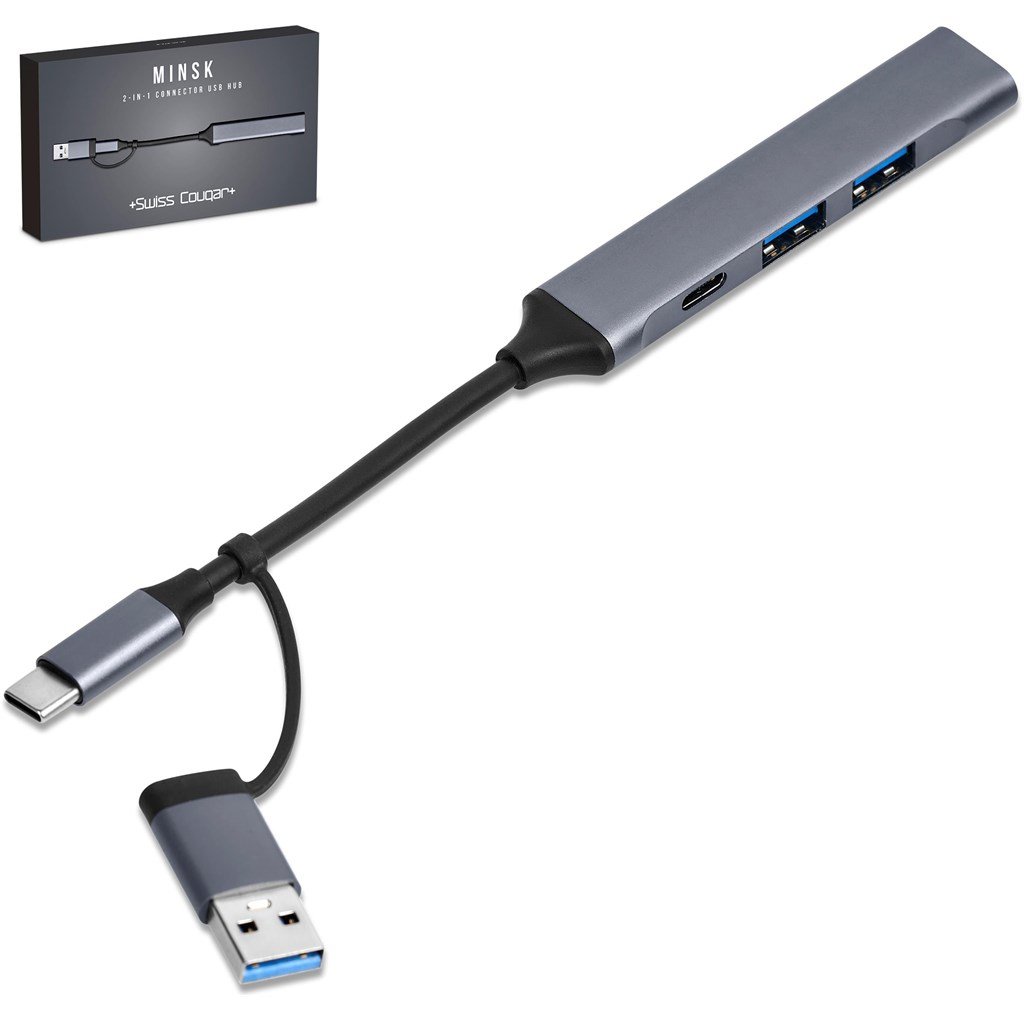 Swiss Cougar Minsk 2-in-1 Connector USB Hub