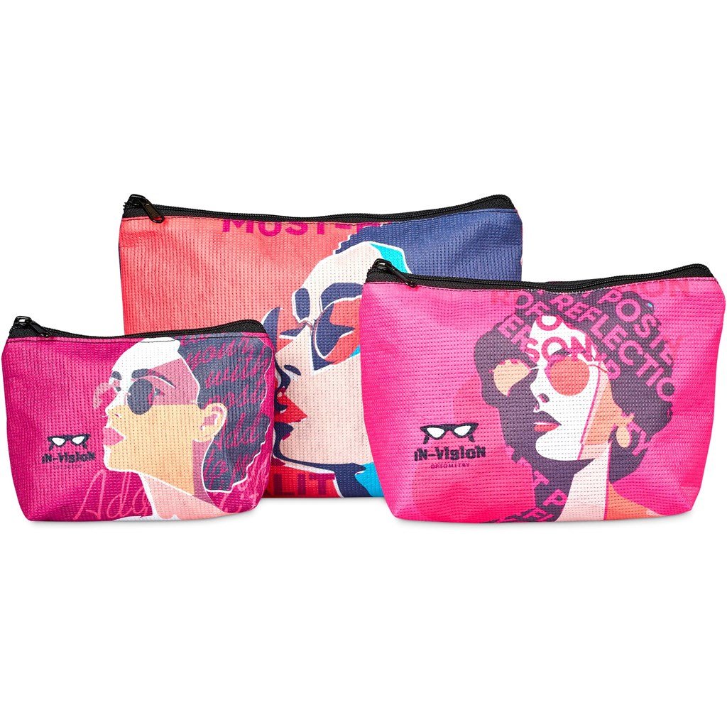 Pre-Production Sample Hoppla Leanne Recycled PET Stitch-Bond Maxi Toiletry Bag