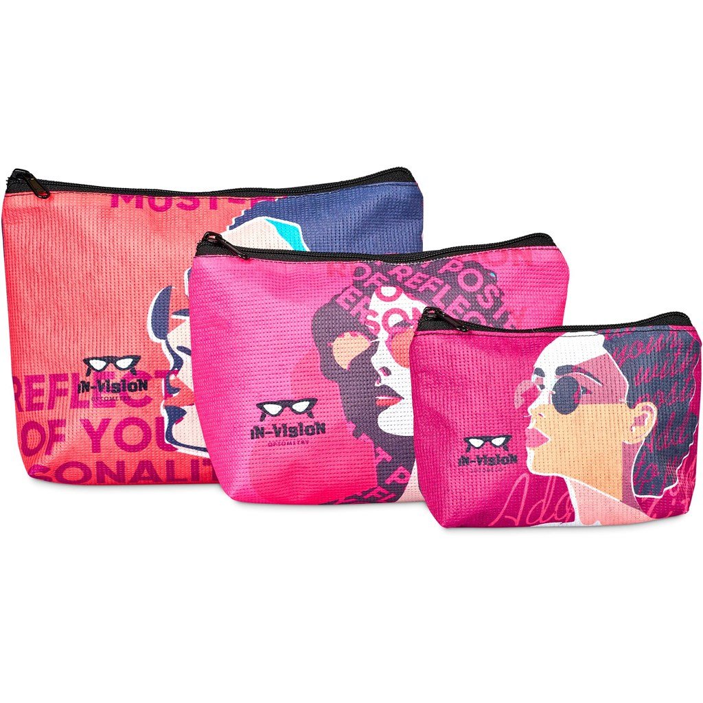 Pre-Production Sample Hoppla Leanne Recycled PET Stitch-Bond Maxi Toiletry Bag
